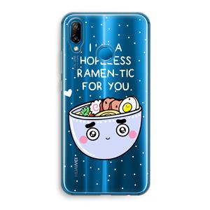 CaseCompany I'm A Hopeless Ramen-Tic For You: Huawei P20 Lite Transparant Hoesje
