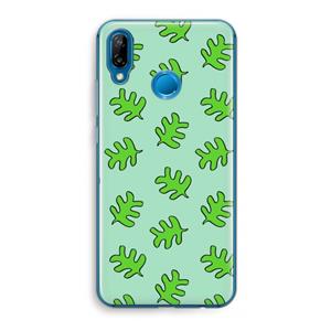 CaseCompany Groene blaadjes: Huawei P20 Lite Transparant Hoesje
