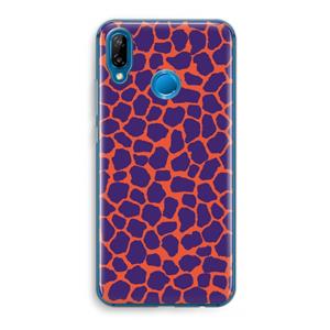 CaseCompany Purple Giraffe: Huawei P20 Lite Transparant Hoesje