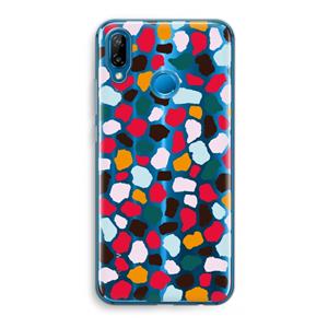 CaseCompany Colored Giraffe: Huawei P20 Lite Transparant Hoesje