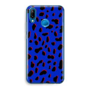 CaseCompany Blue Leopard: Huawei P20 Lite Transparant Hoesje