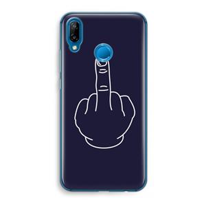 CaseCompany F**k U: Huawei P20 Lite Transparant Hoesje