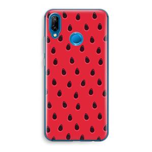 CaseCompany Watermelon: Huawei P20 Lite Transparant Hoesje