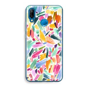 CaseCompany Watercolor Brushstrokes: Huawei P20 Lite Transparant Hoesje