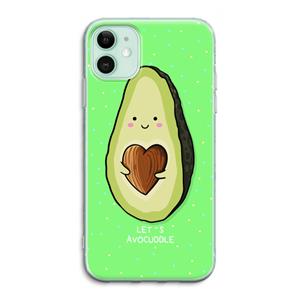 CaseCompany Avocuddle: iPhone 11 Transparant Hoesje