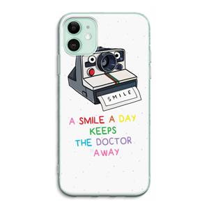 CaseCompany Smile: iPhone 11 Transparant Hoesje