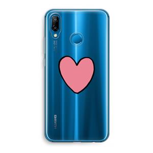 CaseCompany Hartje: Huawei P20 Lite Transparant Hoesje