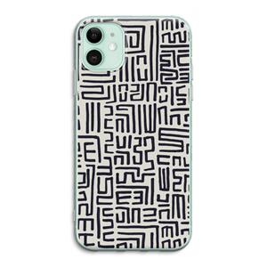 CaseCompany Moroccan Print: iPhone 11 Transparant Hoesje