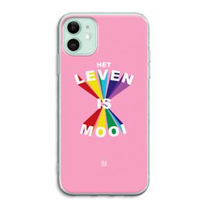 CaseCompany Het Leven Is Mooi: iPhone 11 Transparant Hoesje