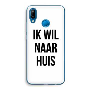 CaseCompany Ik wil naar huis: Huawei P20 Lite Transparant Hoesje