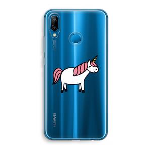 CaseCompany Eenhoorn: Huawei P20 Lite Transparant Hoesje