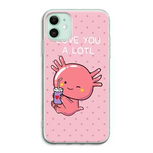 CaseCompany Love You A Lotl: iPhone 11 Transparant Hoesje