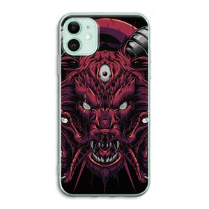 CaseCompany Hell Hound and Serpents: iPhone 11 Transparant Hoesje