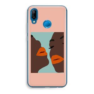CaseCompany Orange lips: Huawei P20 Lite Transparant Hoesje