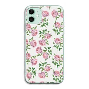 CaseCompany Kleine roosjes: iPhone 11 Transparant Hoesje