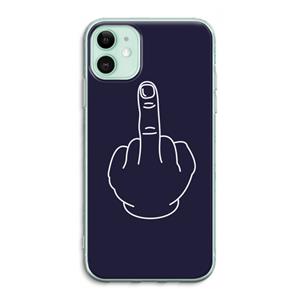 CaseCompany F**k U: iPhone 11 Transparant Hoesje