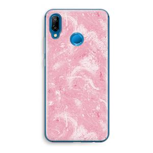 CaseCompany Abstract Painting Pink: Huawei P20 Lite Transparant Hoesje