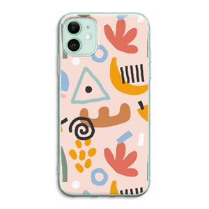 CaseCompany Abstract: iPhone 11 Transparant Hoesje