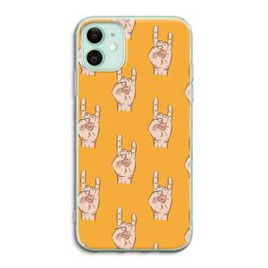 CaseCompany Rock: iPhone 11 Transparant Hoesje