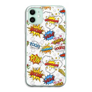 CaseCompany Pow Smack: iPhone 11 Transparant Hoesje