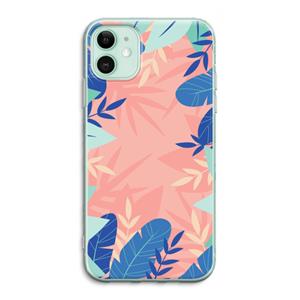 CaseCompany Tropisch: iPhone 11 Transparant Hoesje
