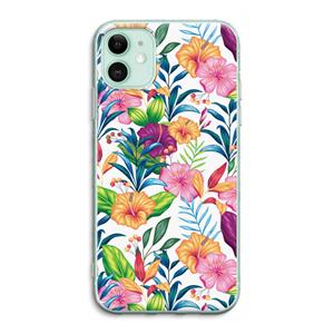 CaseCompany Tropisch 2: iPhone 11 Transparant Hoesje