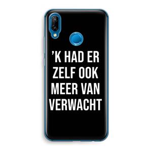 CaseCompany Meer verwacht - Zwart: Huawei P20 Lite Transparant Hoesje