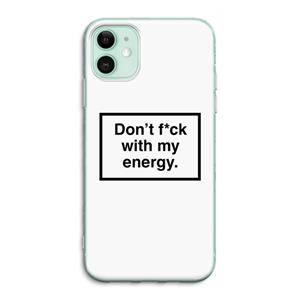 CaseCompany My energy: iPhone 11 Transparant Hoesje