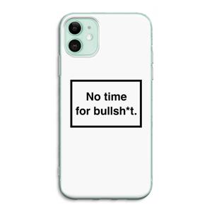 CaseCompany No time: iPhone 11 Transparant Hoesje