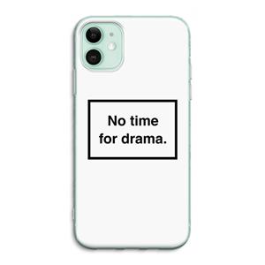 CaseCompany No drama: iPhone 11 Transparant Hoesje