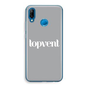 CaseCompany Topvent Grijs Wit: Huawei P20 Lite Transparant Hoesje