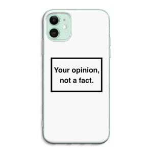 CaseCompany Your opinion: iPhone 11 Transparant Hoesje