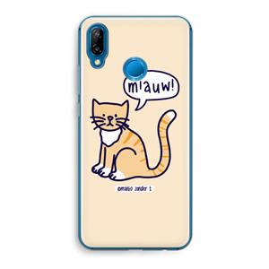 CaseCompany Miauw: Huawei P20 Lite Transparant Hoesje