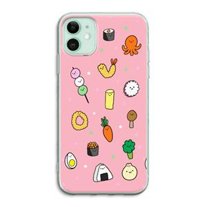 CaseCompany Happy bento friends: iPhone 11 Transparant Hoesje
