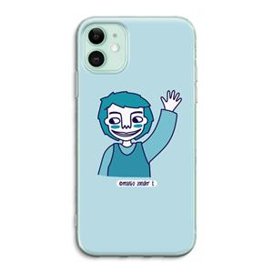 CaseCompany Zwaai: iPhone 11 Transparant Hoesje