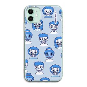 CaseCompany Gezichtjes: iPhone 11 Transparant Hoesje