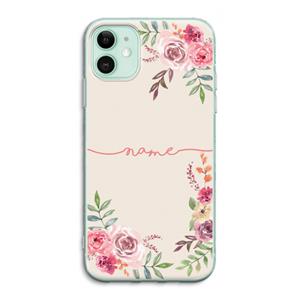 CaseCompany Rozen: iPhone 11 Transparant Hoesje