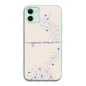 CaseCompany Sterren: iPhone 11 Transparant Hoesje