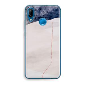 CaseCompany Stone White: Huawei P20 Lite Transparant Hoesje