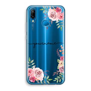 CaseCompany Rozen: Huawei P20 Lite Transparant Hoesje