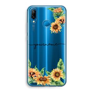 CaseCompany Zonnebloemen: Huawei P20 Lite Transparant Hoesje