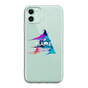 CaseCompany Abstract Spectrum: iPhone 11 Transparant Hoesje