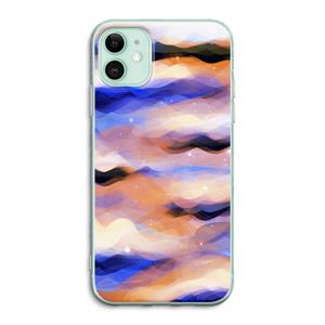 CaseCompany Donkere Wolken: iPhone 11 Transparant Hoesje