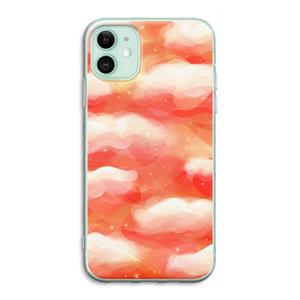 CaseCompany Lichte Wolken: iPhone 11 Transparant Hoesje
