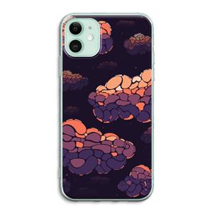 CaseCompany Patroon Wolken: iPhone 11 Transparant Hoesje