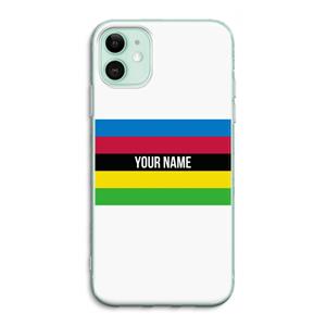 CaseCompany WK Wielrennen: iPhone 11 Transparant Hoesje