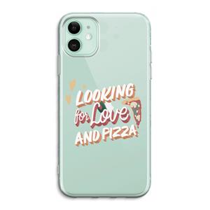 CaseCompany Pizza is the answer: iPhone 11 Transparant Hoesje