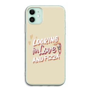 CaseCompany Pizza is the answer: iPhone 11 Transparant Hoesje