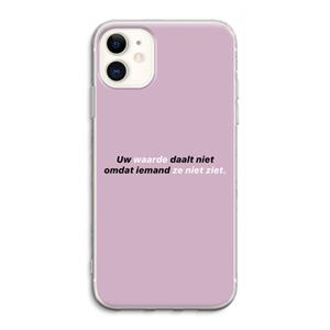 CaseCompany uw waarde daalt niet: iPhone 11 Transparant Hoesje