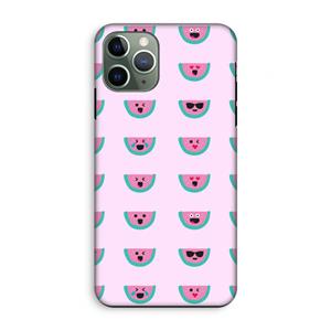CaseCompany Smiley watermeloenprint: iPhone 11 Pro Tough Case